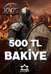 Zeugma Game Kaos - 500 TL Bakiye + 100 TL Bonus Bakiye